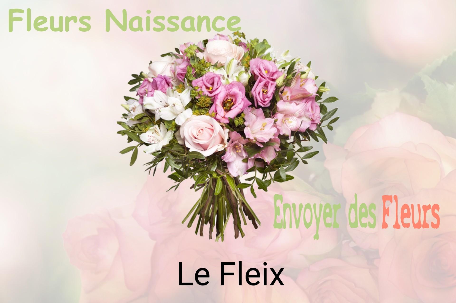 Bouquet de fleurs de naissance livré à Le Fleix